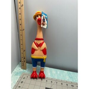 Pet Pros Squeeze Toy Chicken Dog Toy Funny Novelty Novelty Rubber Chicken
